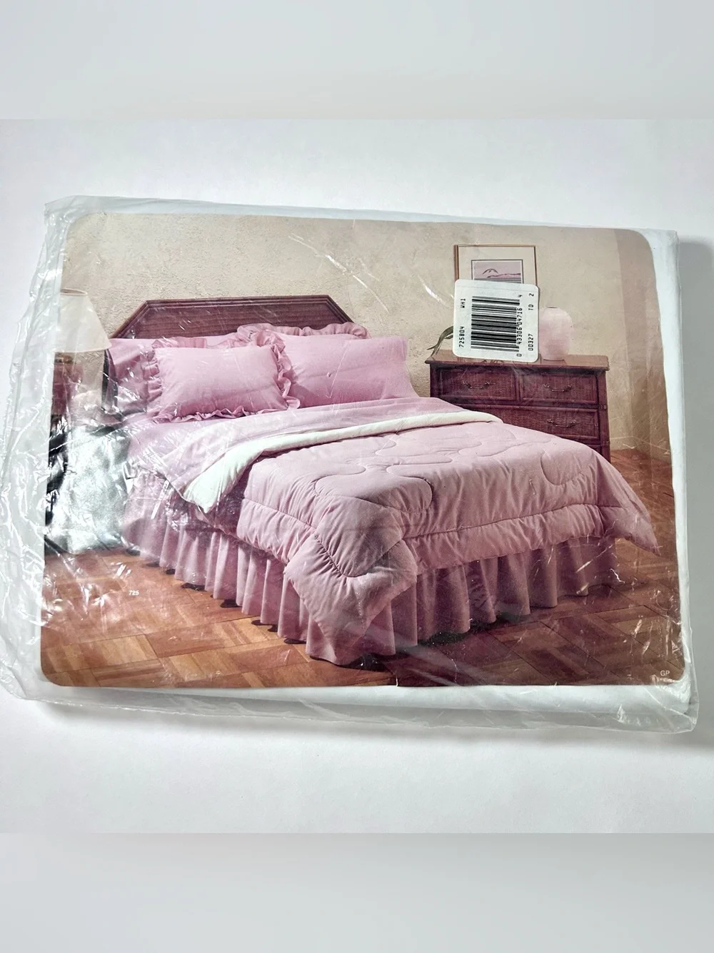 Vintage Cannon White Full Flat Sheet No-Iron Percale Open Package